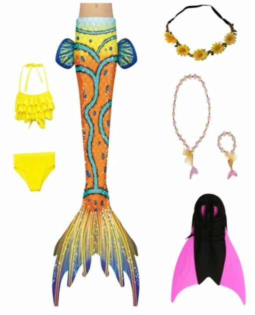 Costum Sirena Printesa Ariel THK, Set 7 piese