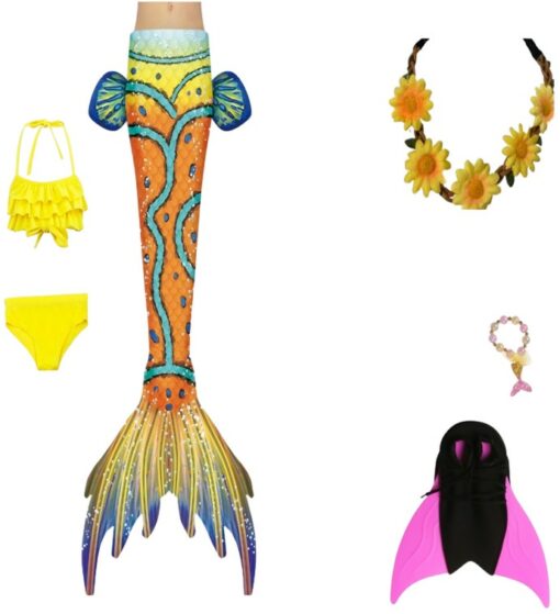 Set 6 piese Costum Sirena Printesa Ariel THK®