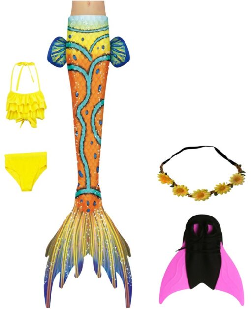 Set 5 piese Costum Sirena Printesa Ariel THK