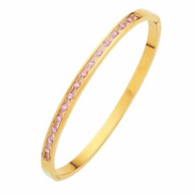 bratara bangle cu pietre zirconiu purple