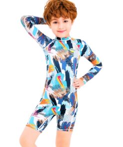 Costum de baie pentru Copii THK150216, protectie UV, Multicolor Picasso