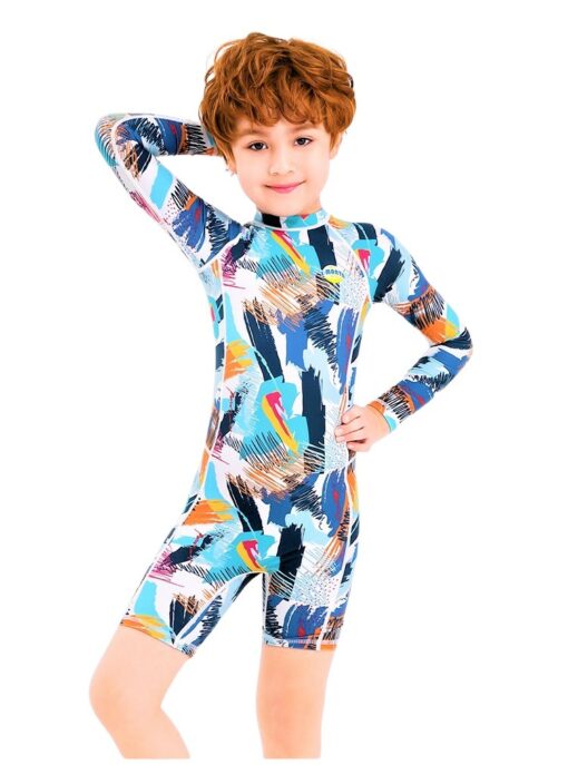 Costum de baie pentru Copii THK150216, protectie UV, Multicolor Picasso