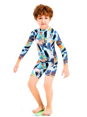 Costum de baie pentru Copii THK150216, protectie UV, Multicolor Picasso