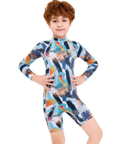 Costum de baie pentru Copii THK150216, protectie UV, Multicolor Picasso