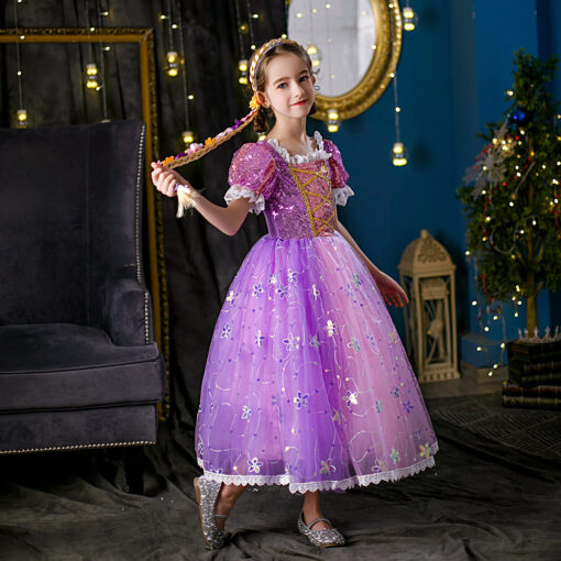 Costum Printesa Rapunzel Valentine's Day, Aniversare, 1 Martie, Sarbatoare, zi de nastere, Anul Nou, Craciunul, Pastele