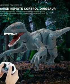 Dinozaur Raptor jucarie interactiva cu telecomanda infrared infrarosu pentru copii