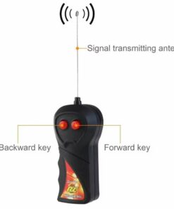 Jucarie interactiva THK, Soricel cu telecomanda, Negru, 15 cm