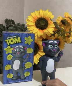 Jucarie interactiva THK, Motanul Talking Tom cu 7 functii inteligente, canta, vorbeste, povesteste