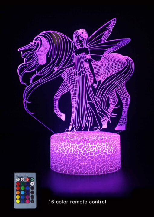 Lampa 3D Luminoasa THK, Purple Kiss