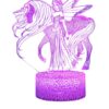 Lampa 3D Luminoasa THK, Purple Kiss