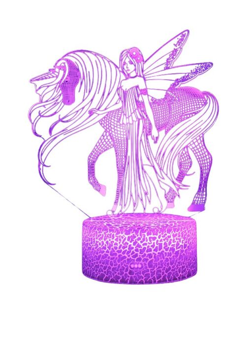 Lampa 3D Luminoasa THK, Purple Kiss