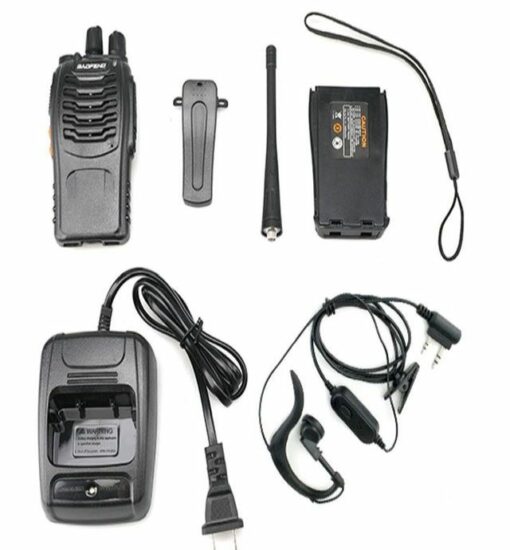 Statie radio BaofengBF-88E cu HandsFree model THK, 400-470Mhz, negru, AirSoft, Drumetie, Vanatoare