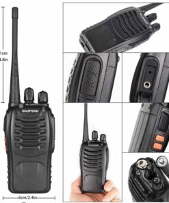 Set 2 statii radio Baofeng BF-888S, UHF, 400-470Mhz, negru