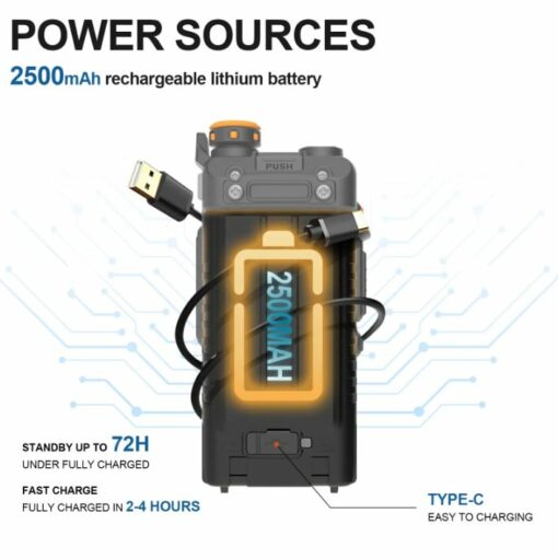 Statie radio Baofeng UV-K5 plus, 10W export, Rezistenta la apa si praf, Multi band 76-520 MHz/ VHF/UHF/ Marina/ Aviatie, negru